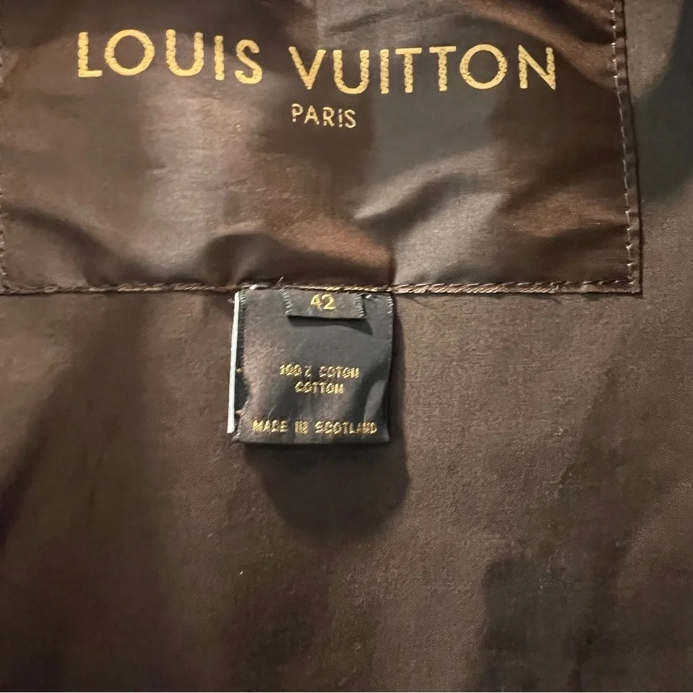 Louis Vuitton Brown Mackintosh Trench Coat Size 42 - Picture 4 of 8